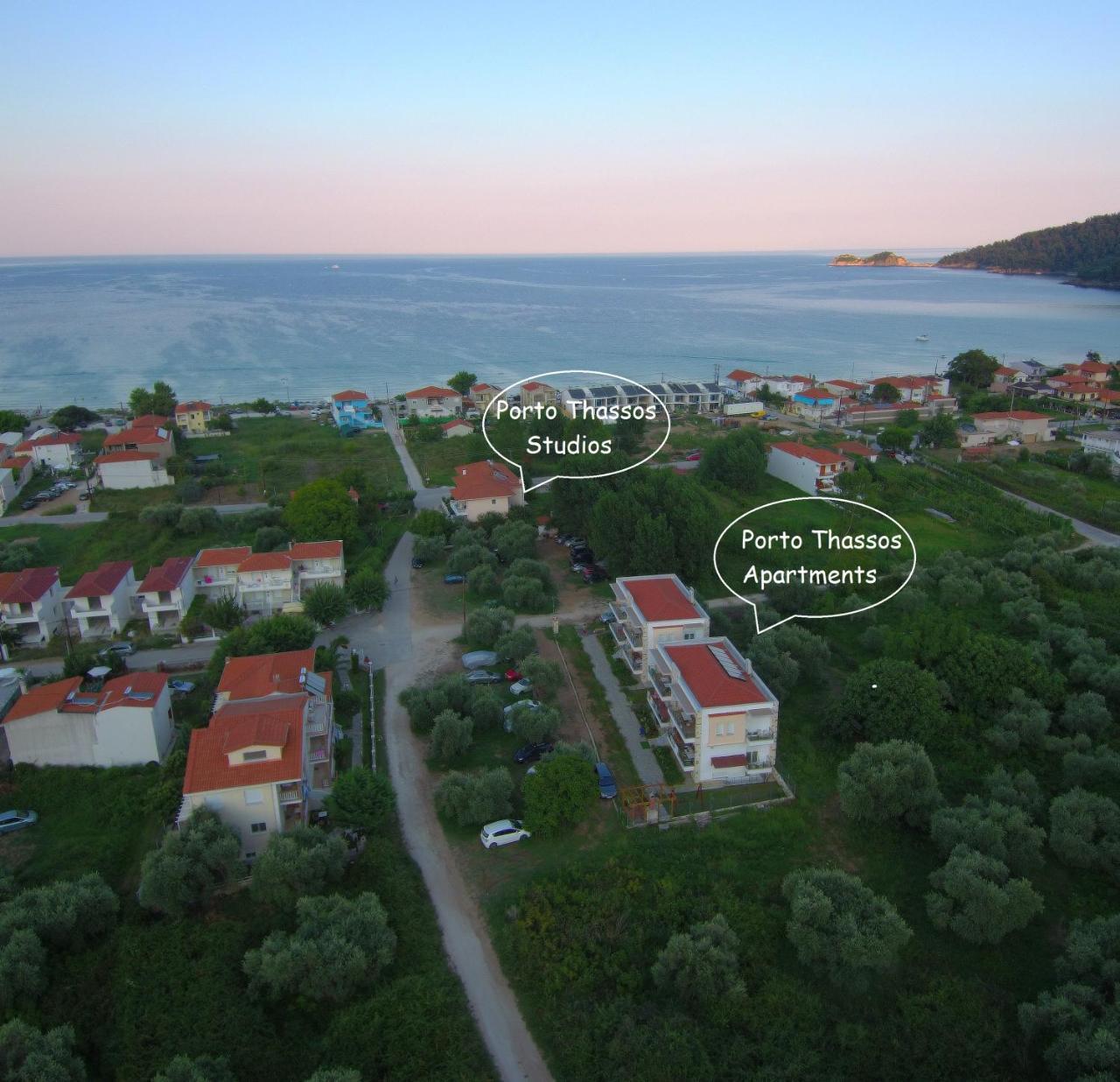 Porto Thassos Apartments & Studios スカラ・ポタミアス エクステリア 写真